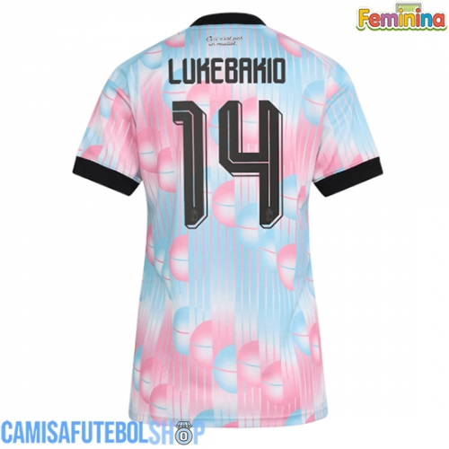 Camisa de time de futebol Bélgica Dodi Lukebakio #14 Replicas 2º Equipamento Feminina Mundo 2026 Manga Curta